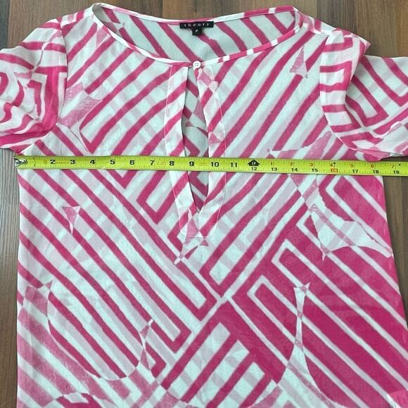 Theory 100% silk tunic top size P - Picture 8 of 10